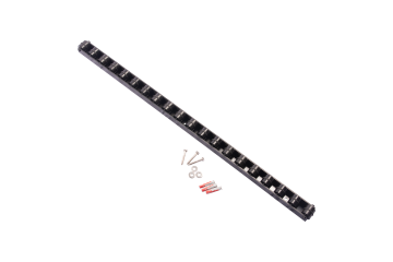 Guide rails sloping upper side L976mm - black